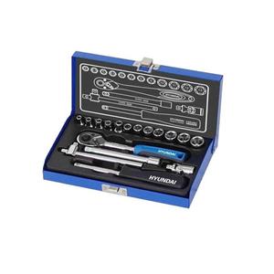 آچار بکس هیوندای مدل HT-9117 مجموعه 17 عددی