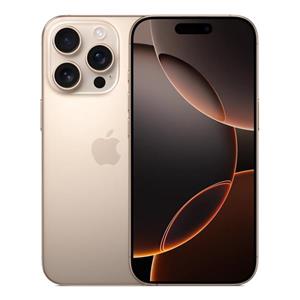 گوشی اپل iPhone 16 Pro ZAA (کارکرده) رجیستر‌شده دو سیم‌کارت 256 گیگابایت با رم 8 گیگابایت رنگ تیتانیوم صحرایی