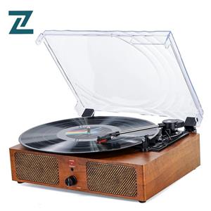 گرامافون وینیل پلیر بی‌سیم بلوتوثی با اسپیکرهای داخلی و USB، گرامافون قدیمی LP با قابلیت پخش 3 سرعته مدل B500