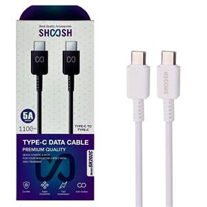 کابل دو سر تایپ سی فست شارژ 5 آمپر شوش SH202C طول 1.1 متر