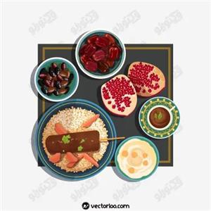 وکتور سفره افطاری 4