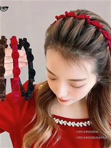 تل مو زنانه طرح کلیپس دار مخمل وارداتی