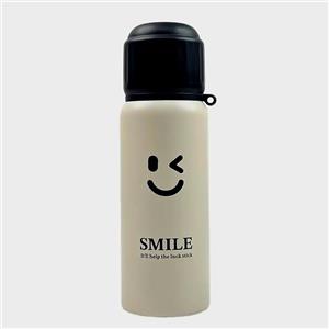 فلاسک water cup حجم 550 طرح لبخند