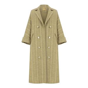 مانتو زنانه السانا مدل سانای کد 226419 رنگ سبز سدری