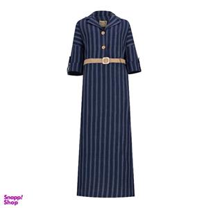 مانتو زنانه السانا مدل جیلان کد 223104 رنگ آبی تیره