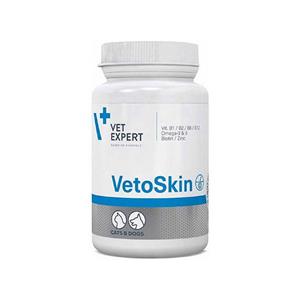 قرص تقویت پوست و موی سگ و گربه وت اکسپرت مدل وتواسکین Vetexpert vetoskin تعداد 90 عدد