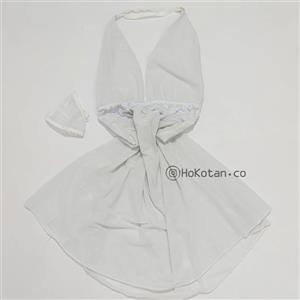 لباس خواب گیپور کوتاه فانتزی عروس کد 07