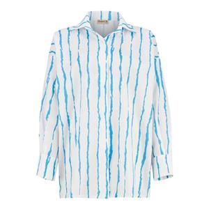 مانتو زنانه السانا مدل بریتان کد 221922 رنگ آبی