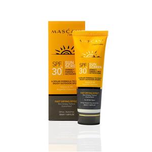 کرم ضدآفتاب SPF30 ماسکانی(حاوی عصاره کالندولا ، روغن آرگان) ۵۰ میلی