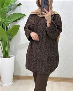 شومیز لاریس دو جیب کر پ دبل ترک مارینوس ژرژت