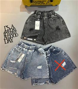 شورتک دخترانه جین بگ مدل ویکند