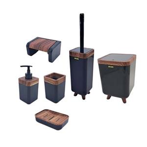 ست سرویس بهداشتی 6 تکه اطلس مدل ژیوار