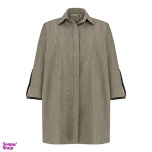 مانتو زنانه السانا مدل فرمهر کد 222810 رنگ سبز تیره