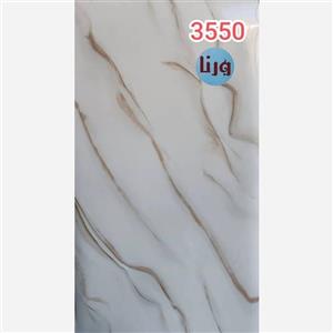 برچسب کابینت طرح سنگ هایگلاس سفید رگ طلایی کد 3550