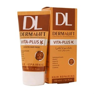ماسک مو درمالیفت مدل Vita-Plus مناسب موهای کراتینه حجم 150 میلی لیتر