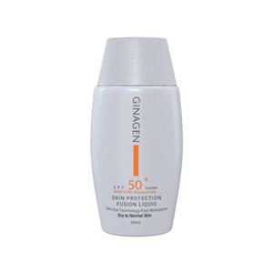 ضد آفتاب فیوژن واتر بی رنگ SPF 50 ژیناژن مناسب پوست خشک و نرمال حجم 50 میلی لیتر