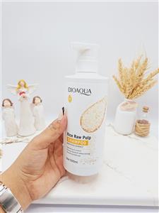 شامپو ضد شوره و کنترل کننده چربی و طراوت مو برنج بیوآکوا حجم 500 میل کد 1827