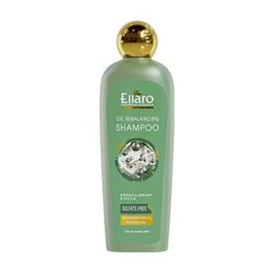 شامپو فری سولفات مو‌های چرب الارو|Ellaro Oil Rebalancing Sulfate Free Shampoo