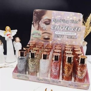 گلیتر مایع صورت و بدن برند Sparkling Girls کد3021