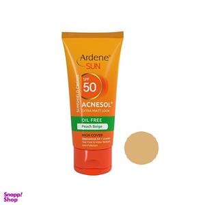 کرم ضد آفتاب فاقد چربی آردن مدل Acnesol SPF50 وزن 50 گرم – بژ هلویی
