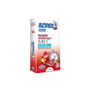کاندوم کدکس مدل Warm Challenger 5in1 بسته 12 عددی _ ساده