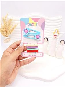 ست کش و پنس مو کارتی طرح گل