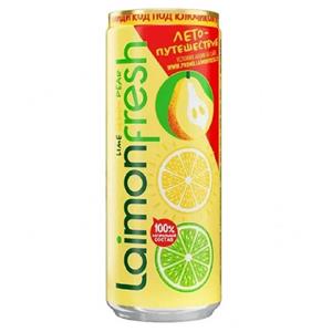 نوشیدنی لایمون فرش Laimon Fresh مدل لیمو و گلابی 330 