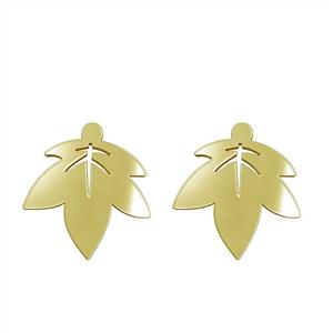 گوشواره طلا مدل برگ کد GA14965 