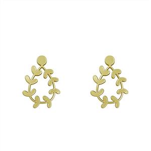 گوشواره طلا مدل برگ زیتون کد GA15027 