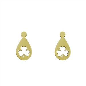 گوشواره طلا مدل شبدر کد GA10696 