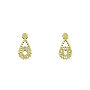 گوشواره طلا مدل گل‌ آفتابگردون کد GA10801 