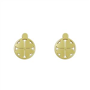گوشواره طلا مدل شبدر چهار پر کد GA12453 