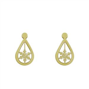 گوشواره طلا مدل اشک و برف کد GA12917 