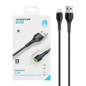 کابل تبدیل USB به لایتنینگ کینگ استار مدل K02 i طول 1.1 متر