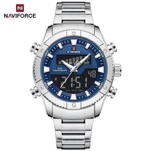 ساعت مچی مردانه عقربه ای  و دیجیتال نیوی فورس NAVIFORCE,مدل Nf9259 موتور ژاپنی اورجینال