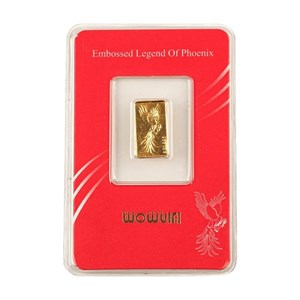 شمش طلا 24 عیار ایران شمش مدل سیمرغ کد T-0.1 