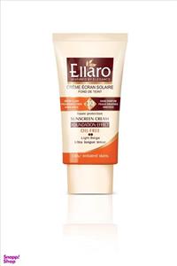 کرم ضد آفتاب مات و فاقد چربی و پارابن الارو (Ellaro) foundation effect spf 30 مدل Haute Protection رنگ بژ روشن حجم 40 میلی‎ لیتر