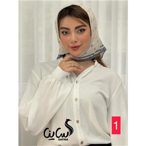 مینی اسکارف کد3141/کرم سرمه ایی