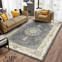 روفرشی کشدار مخمل شانل 9متری طوسی طلایی f-1100 (نسخه‌روشن)