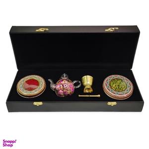 پک هدیه زعفران و هل ستاره زعفرانیه مدل گل آرا