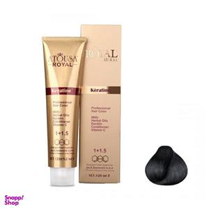 رنگ مو آتوسا رویال (Atousa Royal) شماره 1.1 حجم 120 میلی‌لیتر رنگ مشکی پرکلاغی