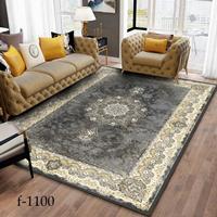 روفرشی کشدار مخمل شانل 6متری طوسی طلایی f-1100 (نسخه‌روشن)