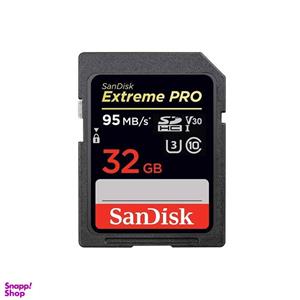 کارت حافظه SDHC سن دیسک (Sandisk) مدل Extreme Pro V30 کلاس 10 استاندارد UHS-I U3 سرعت 633X 95MBps ظرفیت 32 گیگابایت