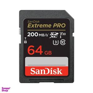 کارت حافظه سن دیسک MicroSDHC مدل Extreme PRO SDX UHS-I SPEED 200MB ظرفیت 64 گیگابایت