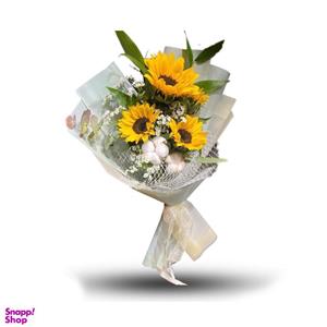 دسته گل طبیعی مینیمال آفتابگردون