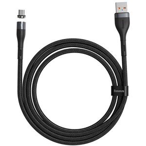 کابل مگنتی میکرو یو اس بی 2.1 آمپر باسئوس CAMXC-K طول 1 متر