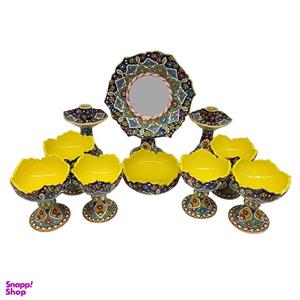 ست 10 تکه هفت سین میناکاری مدل ارغوان کد 10