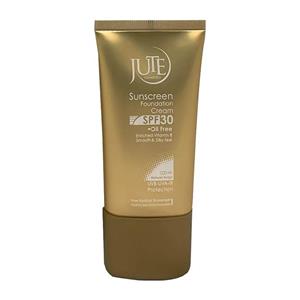 کرم ضد آفتاب ژوت (Jute) با SPF30 مناسب پوست چرب حجم 40 میلی لیتر رنگ بژ طبیعی