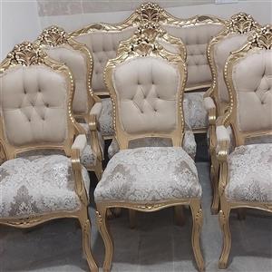 مبل سلطنتی  9نفره چوب راش یا گردو( هزینه ارسال با مشتری) (پس کرایه)
