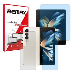 گلس صفحه نمایش و پشت گوشی سامسونگ Galaxy Z Fold4 مدل هیدروژلی آنتی بلو برند ریمکس کد LSS